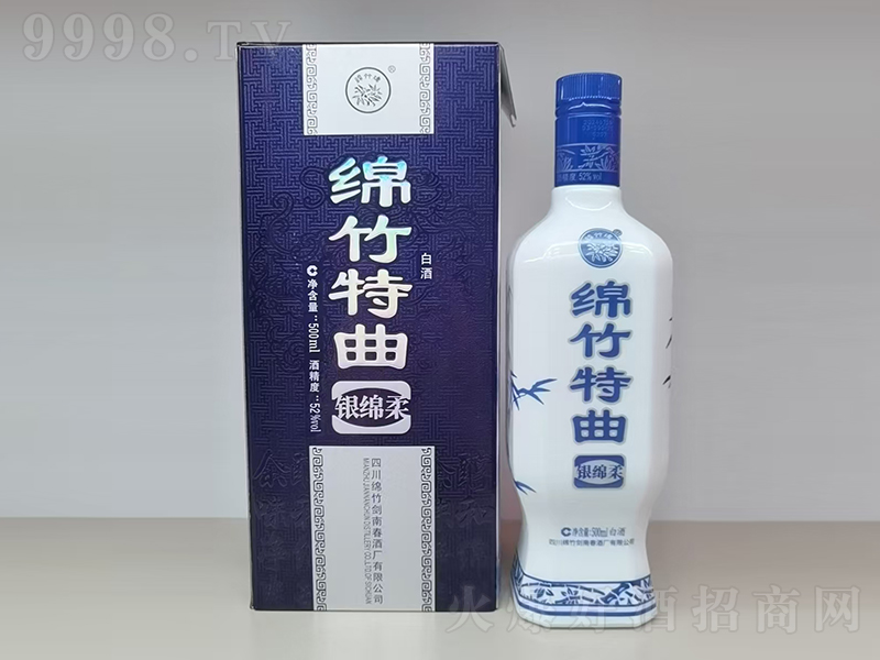 綿竹特曲酒銀綿竹 濃香型【52°500ml】